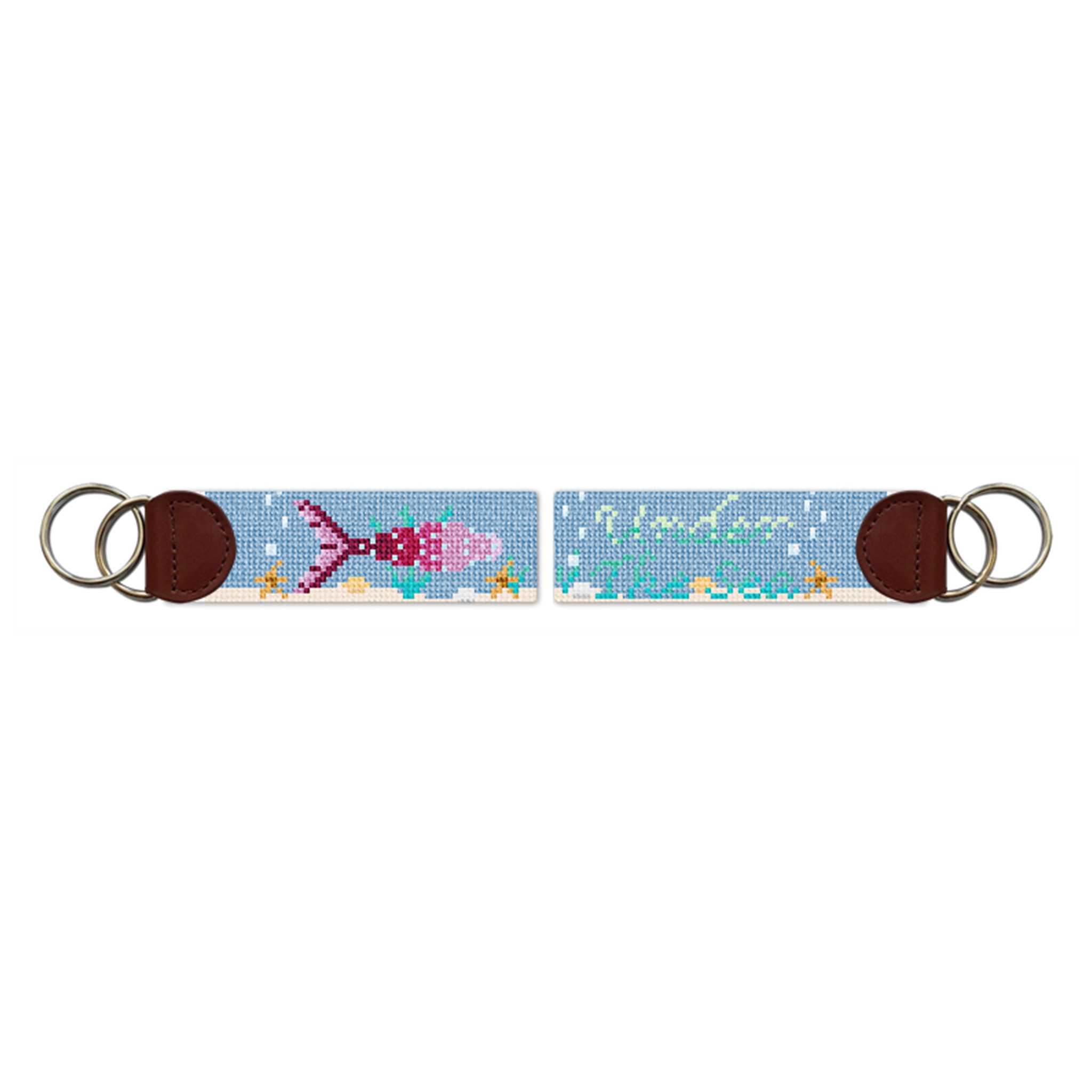 Under The Sea Needlepoint Key Fob