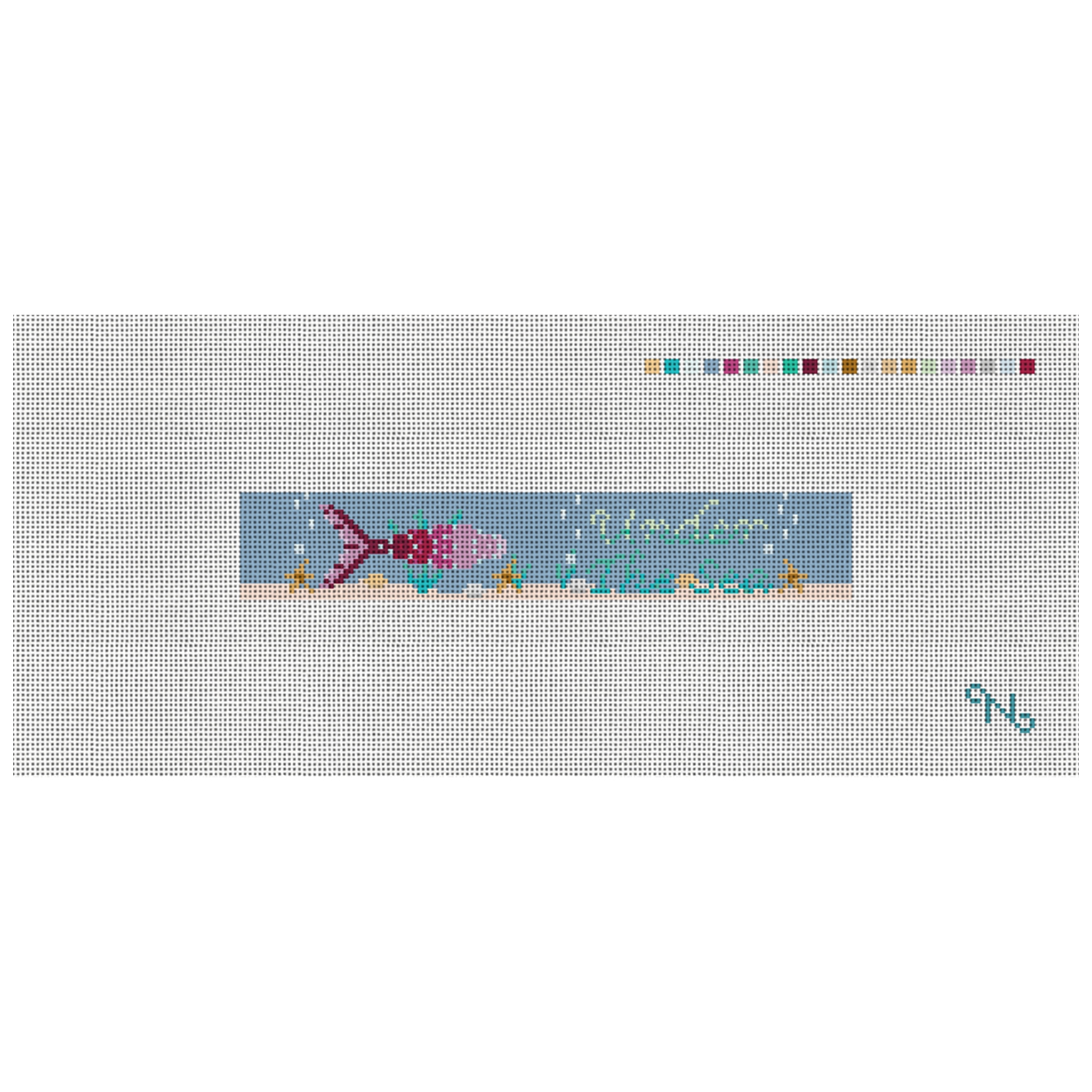 Under The Sea Needlepoint Key Fob Kit