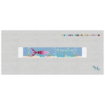 Under The Sea Needlepoint Key Fob Kit Stitched Preview