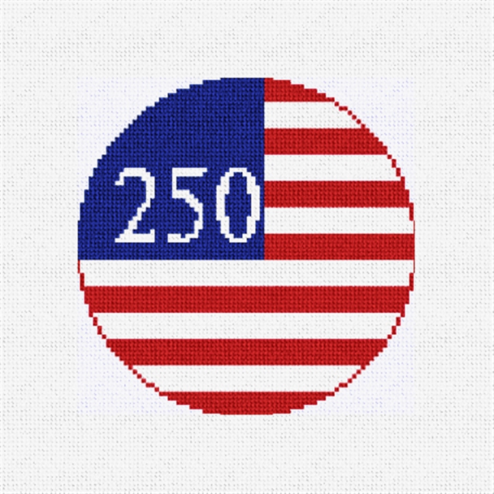 USA 250 Years Freedom Needlepoint Ornament Kit
