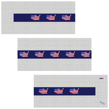 USA Flag Needlepoint Belt Kit