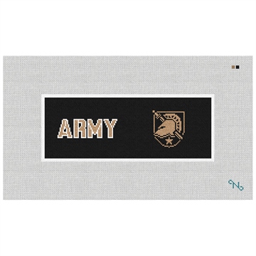 USMA West Point Needlepoint Wallet Kit Stitched Preview
