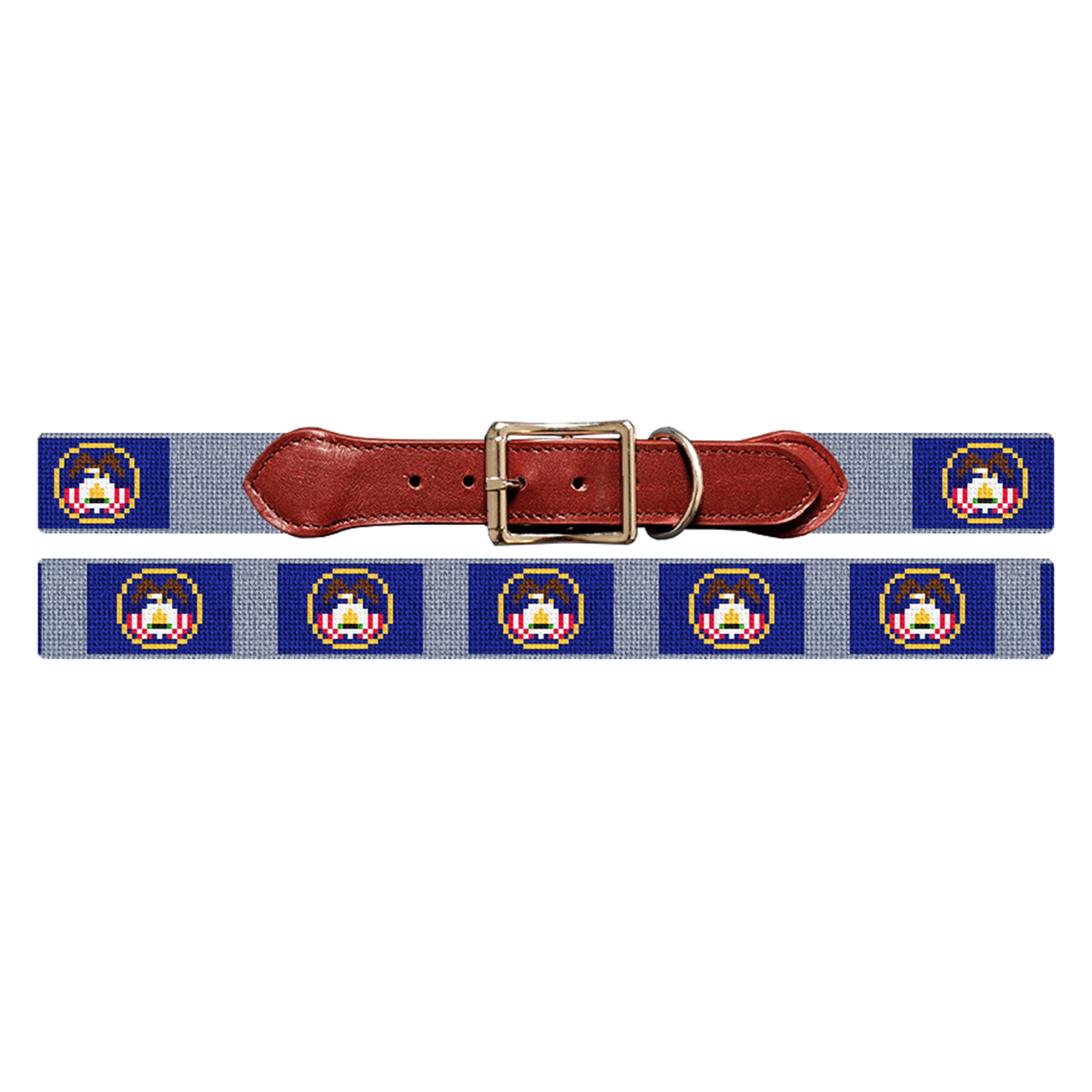 Utah Flag Needlepoint Dog Collar