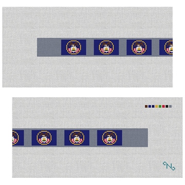Utah Flag Needlepoint Dog Collar Kit