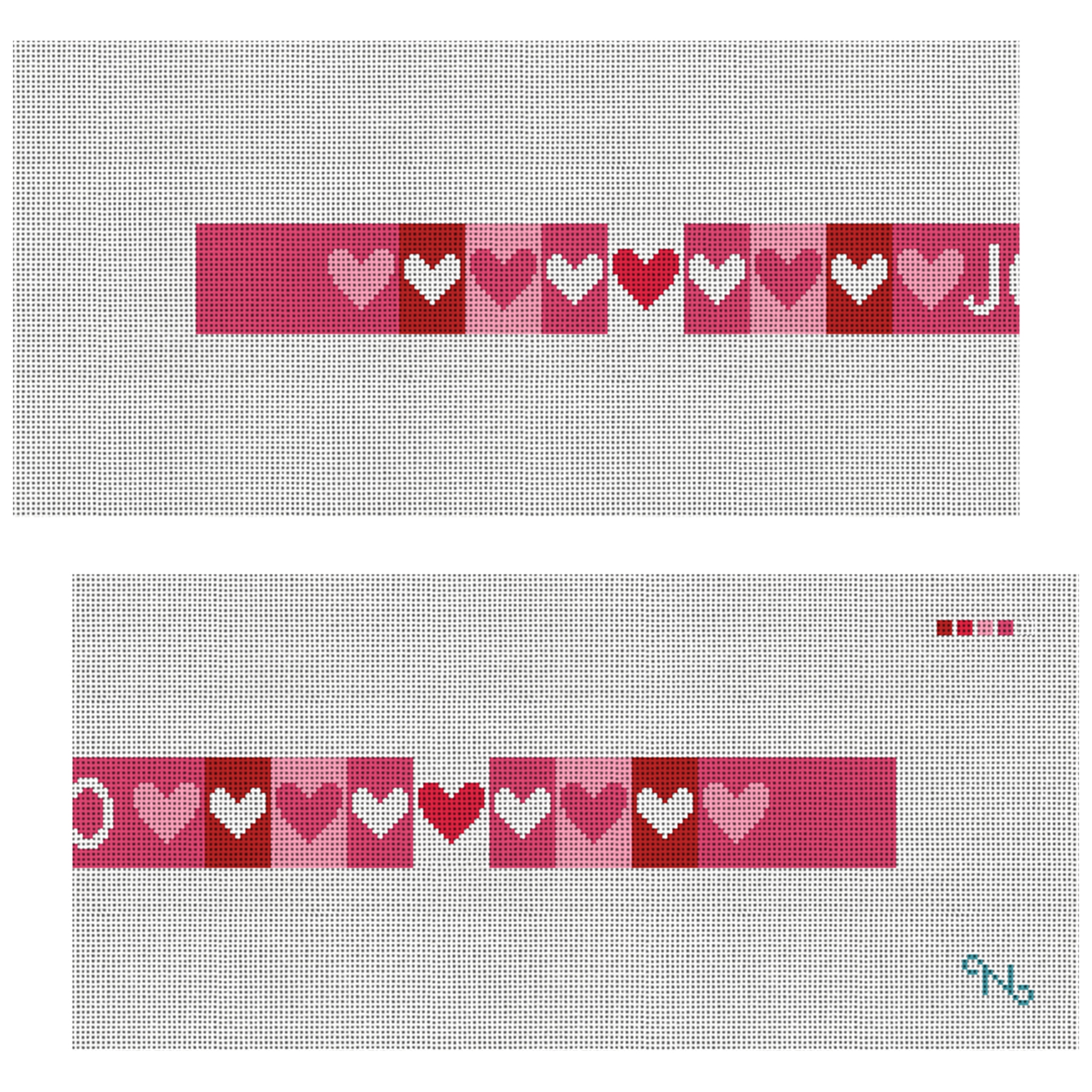 Valentine Needlepoint Dog Collar Kit
