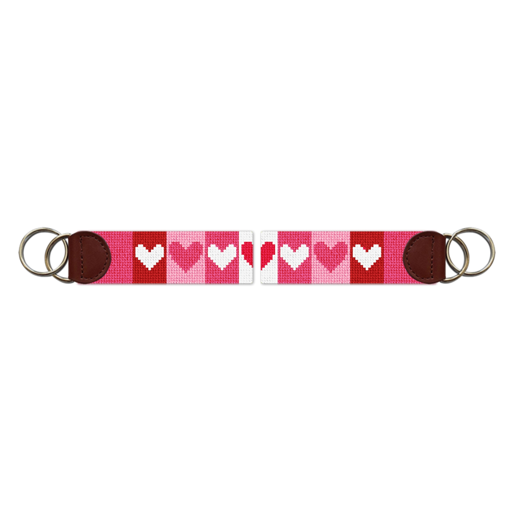 Valentine Needlepoint Key Fob