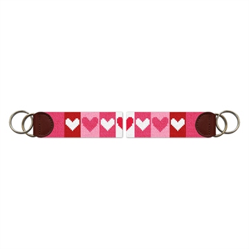 Valentine Needlepoint Key Fob