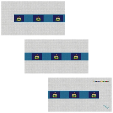 Vermont Flag Needlepoint Belt Kit