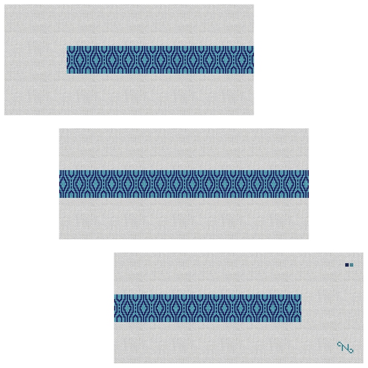 Vesta Needlepoint Belt Kit Stitched Preview