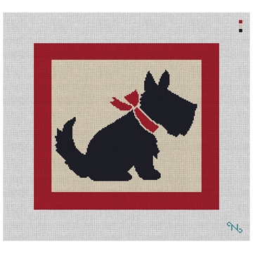 Vintage Scottish Terrier Needlepoint Kit