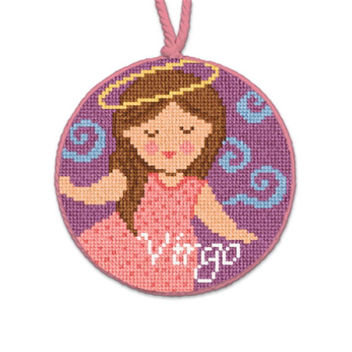 Virgo The Maiden Needlepoint Ornament