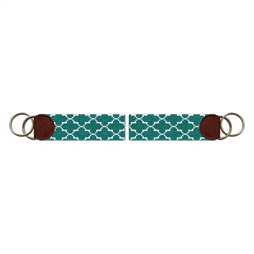 Viridian Gothic Needlepoint Key Fob 
