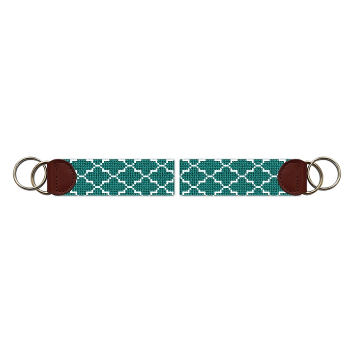 Viridian Gothic Needlepoint Key Fob 