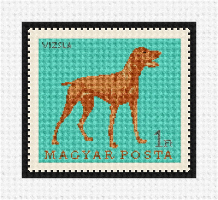 Vizsla Stamp Needlepoint Kit
