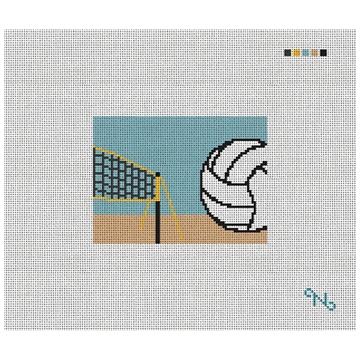 Volleyball Needlepoint Card Wallet Kit