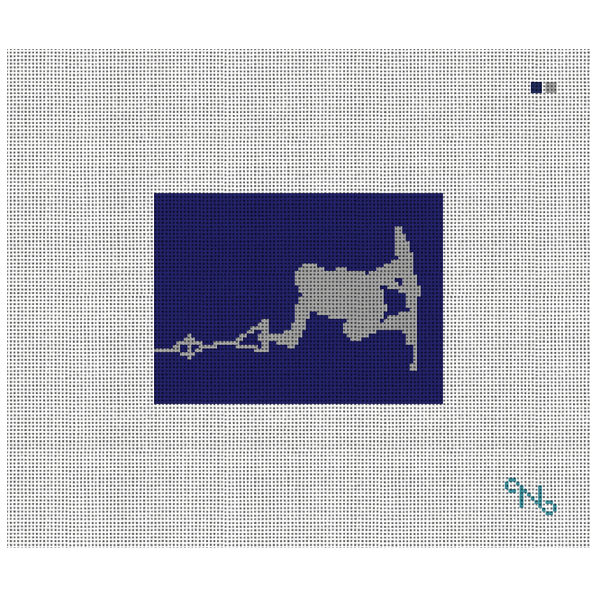 Wakeboard Needlepoint Card Wallet Kit