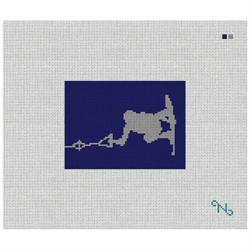 Wakeboard Needlepoint Card Wallet Kit
