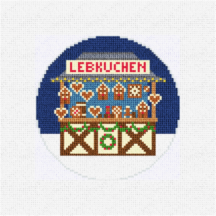 Warm Gingerbread Needlepoint Ornament Kit