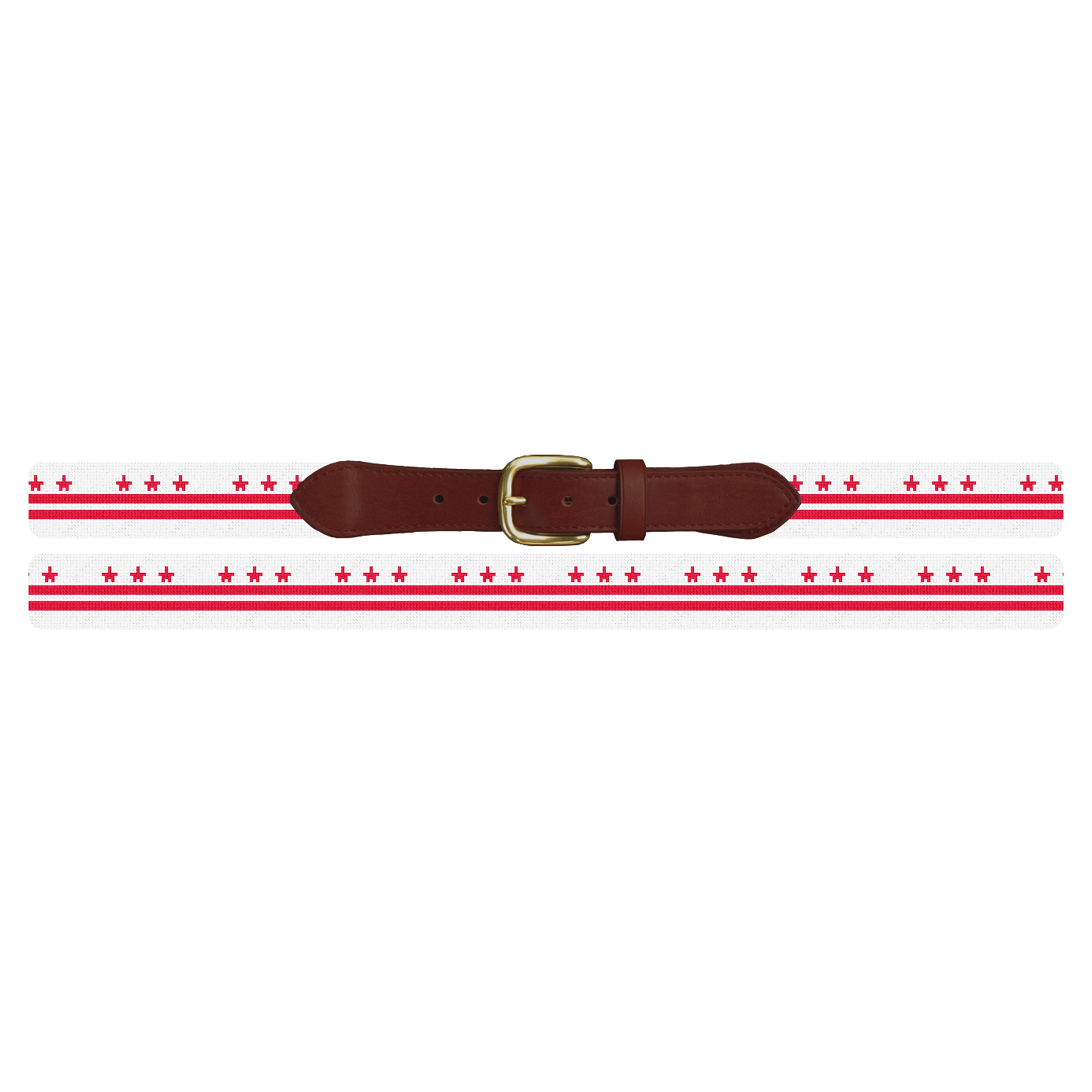 Washington DC Flag Needlepoint Belt