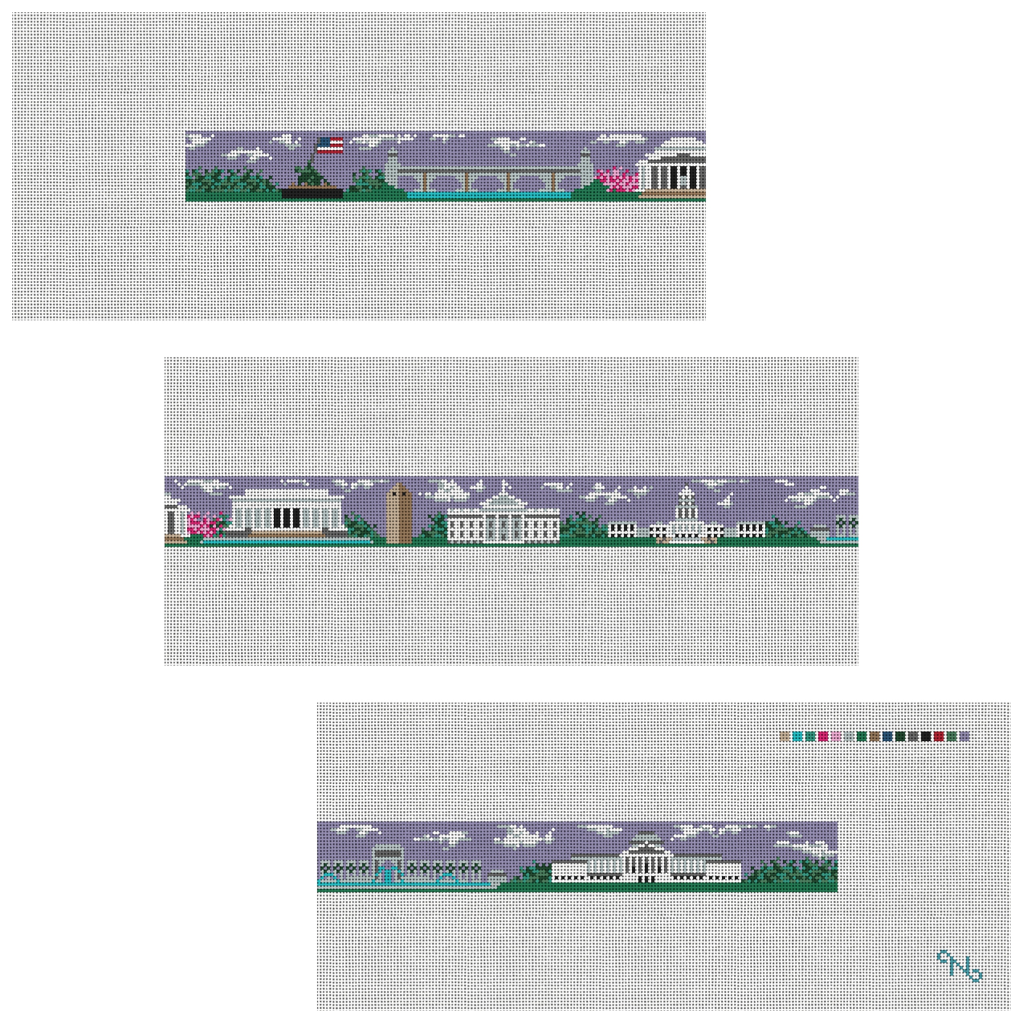 Washington DC Needlepoint Belt Kit