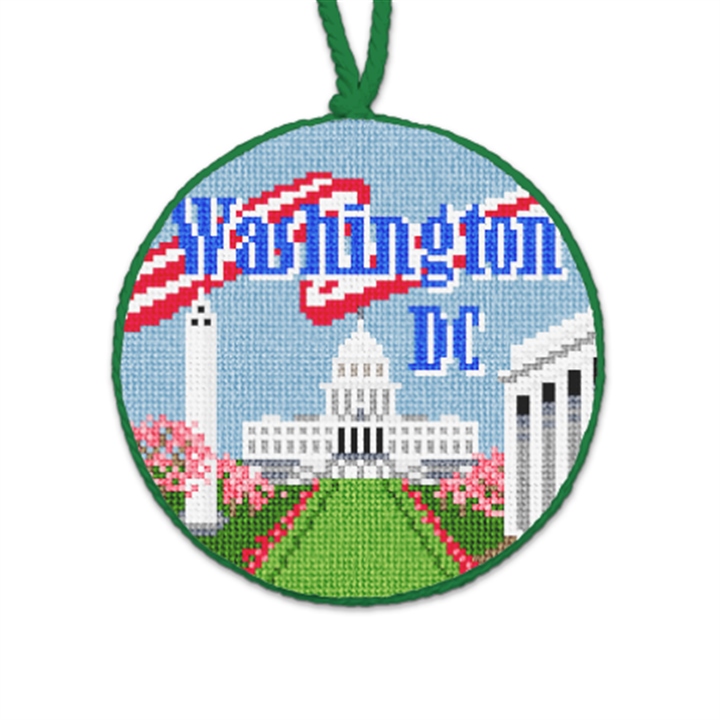 Washington DC Needlepoint Ornament