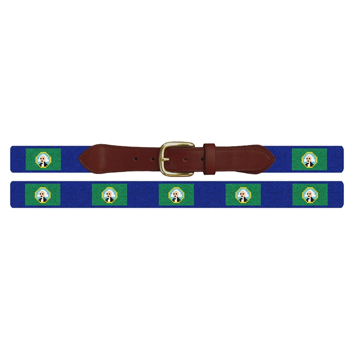 Washington Flag Needlepoint Belt