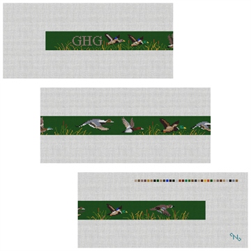 Waterfowl Hunting Needlepoint Belt Kit