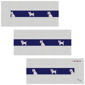 West Highland Terrier Needlepoint Belt Kit