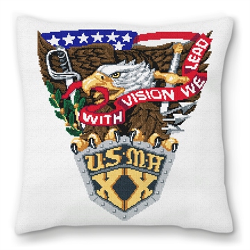 West Point Needlepoint Pillow