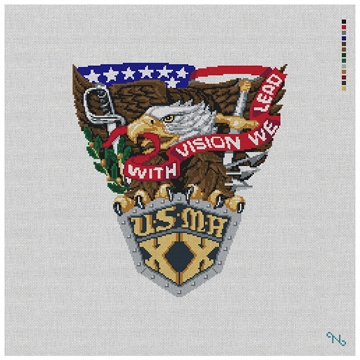 West Point Needlepoint Pillow Kit