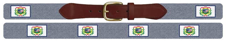 West Virginia Flag Needlepoint Belt 