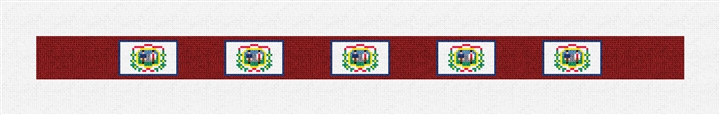 West Virginia Flag Needlepoint Dog Collar Kit