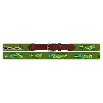 Westhampton Golf Course Needlepoint Belt
