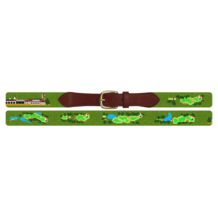 Westhampton Golf Course Needlepoint Belt