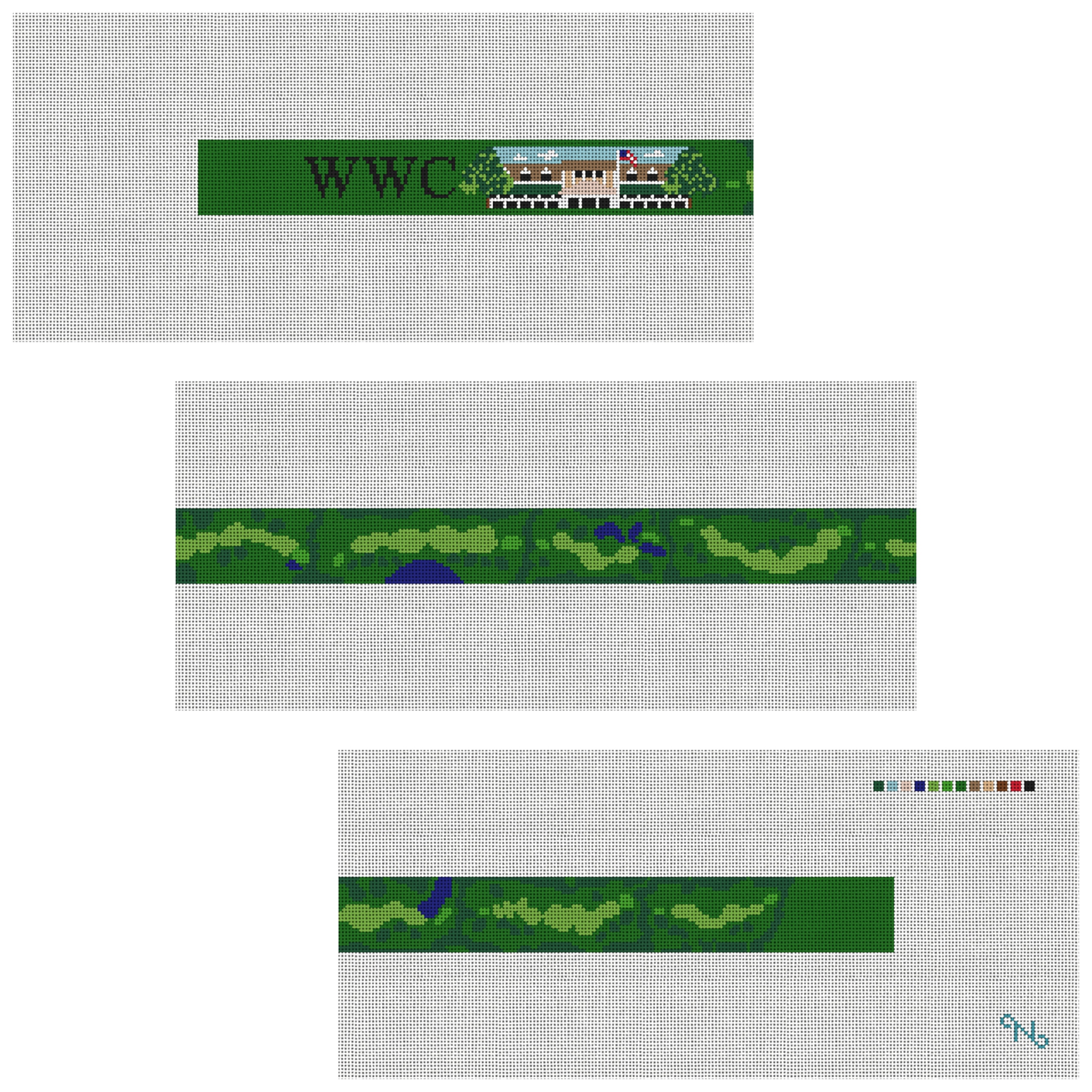 Westmoreland Country Club Needlepoint Belt Kit
