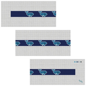 Whale Needlepoint Belt Kit