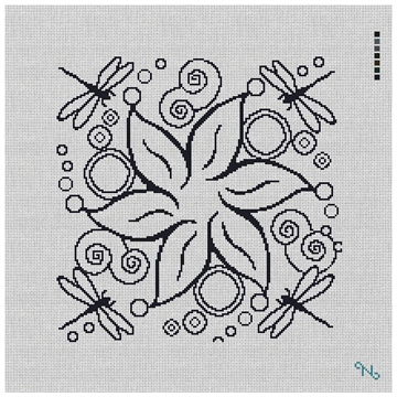 Whimsical Flower Pillow Needlepoint Kit