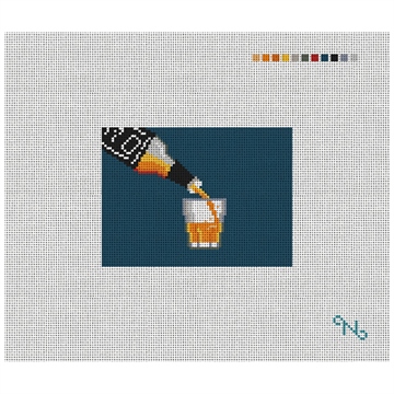 Whiskey Needlepoint Card Wallet Kit
