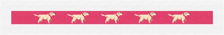 White Lab Needlepoint Dog Collar Kit