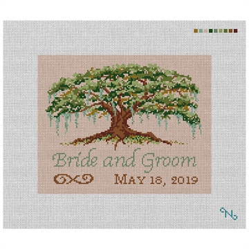 Willow Tree Wedding Needlepoint Pillow Kit