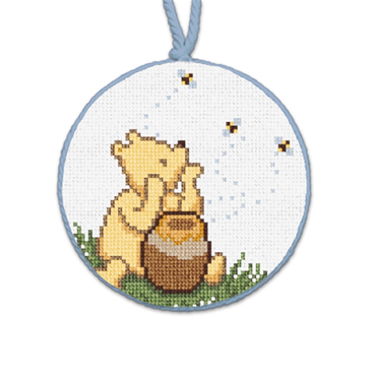 Winnie The Pooh's Honey Needlepoint Ornament