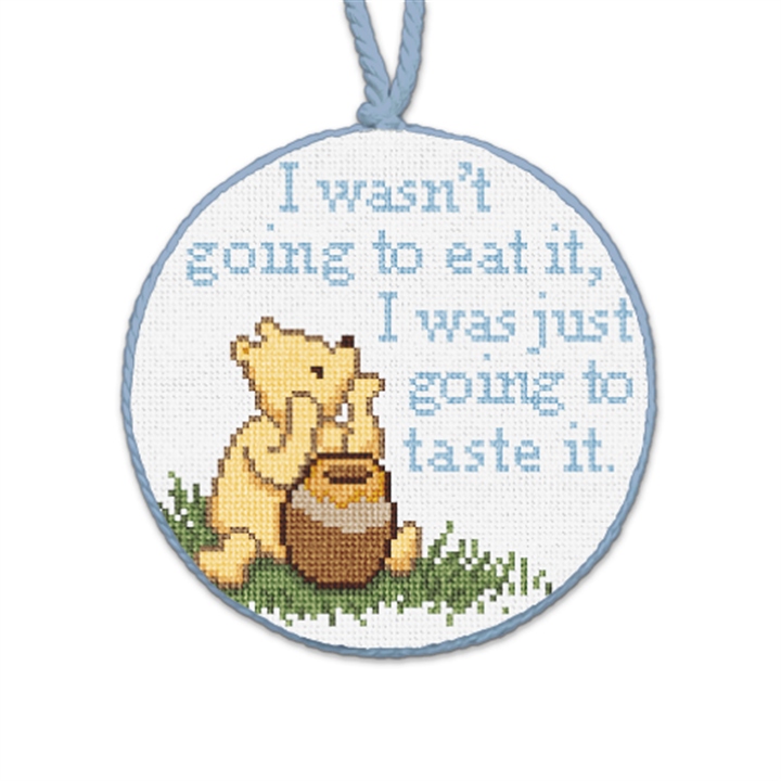 Winnie The Pooh's Taste Needlepoint Ornament