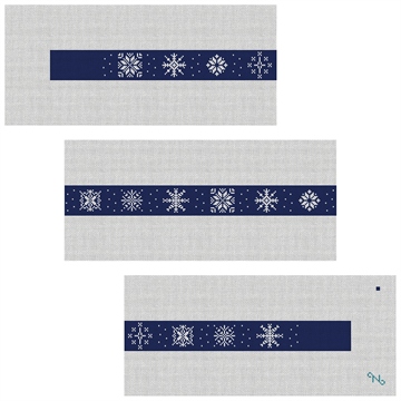 Winter Snowflake Needlepoint Belt Kit
