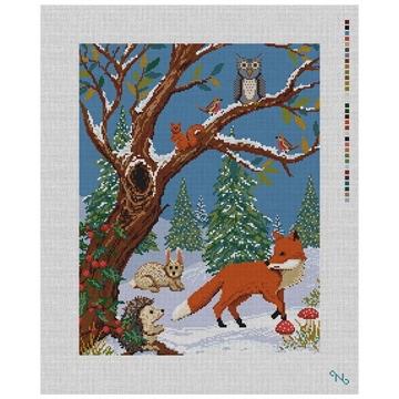 Winter Woodland Needlepoint Kit
