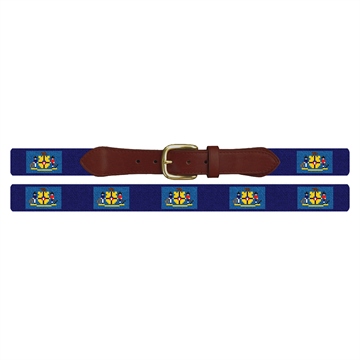 Wisconsin Flag Needlepoint Belt