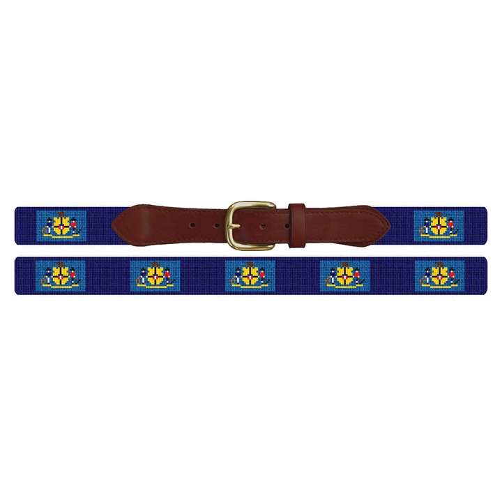 Wisconsin Flag Needlepoint Belt