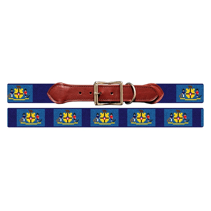Wisconsin Flag Needlepoint Dog Collar