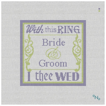With This Ring Needlepoint Kit