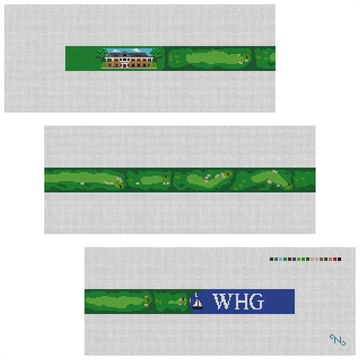 Woods Hole Golf Course Needlepoint Belt Kit
