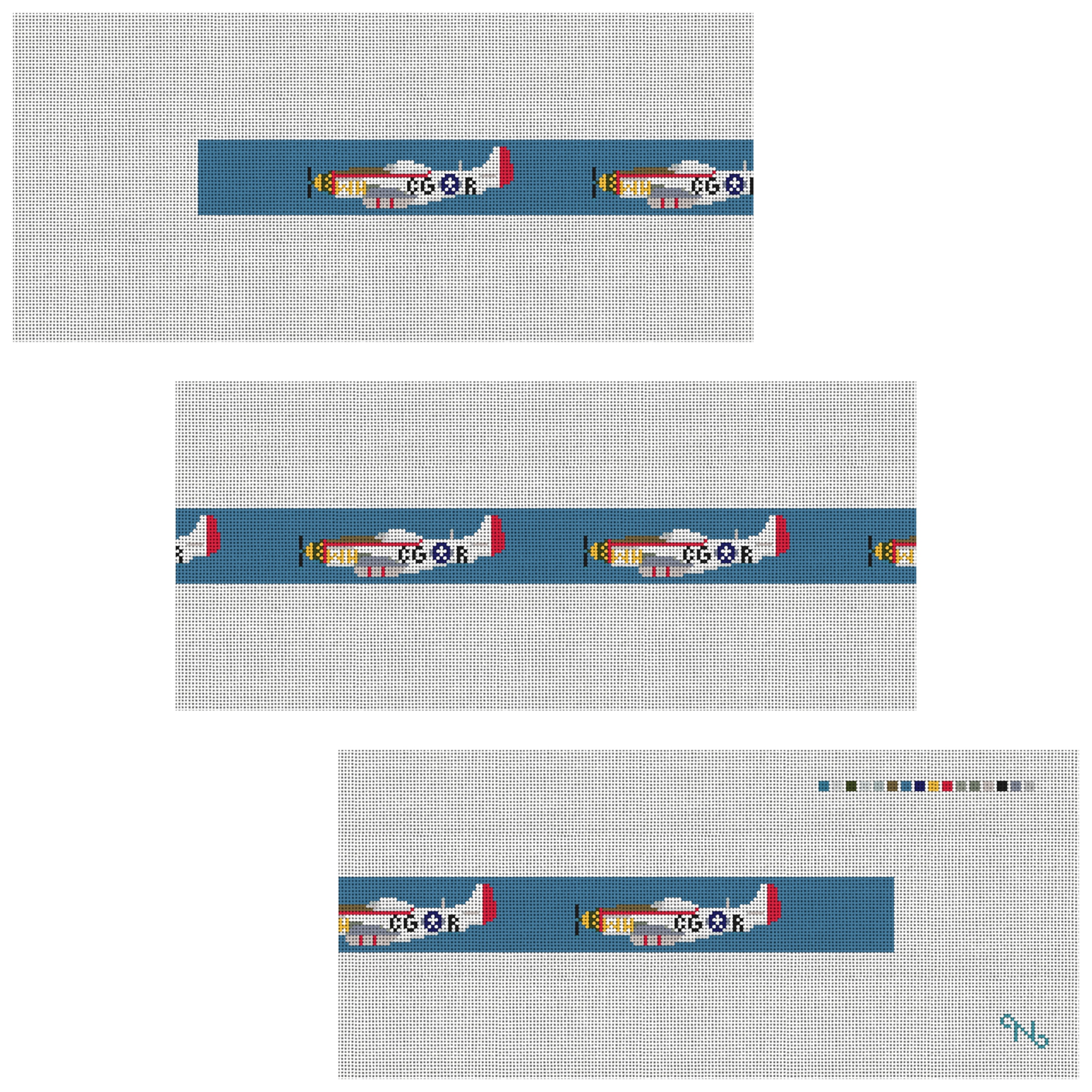 World War II Airplane Needlepoint Kit